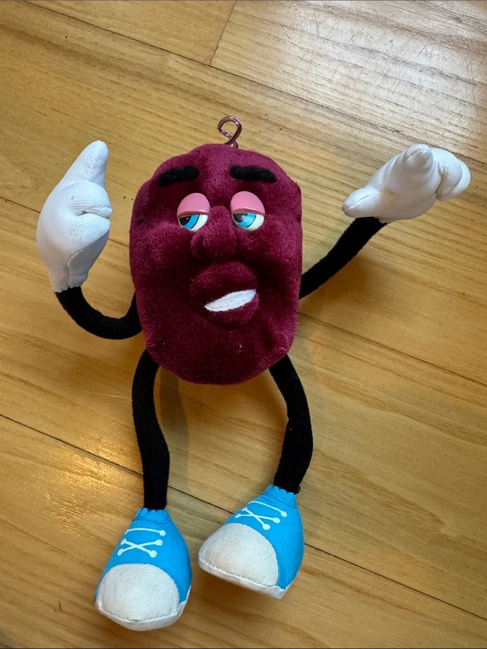 Vintage 1988 Applause California Raisins Bendable Posable Plush Hardee’s CALRAB